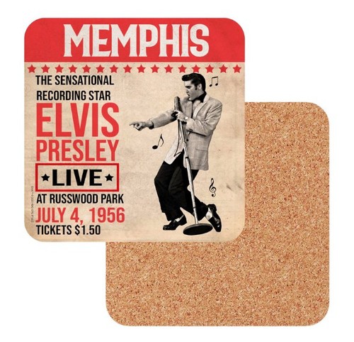 Elvis presley coaster placemat - presley,
