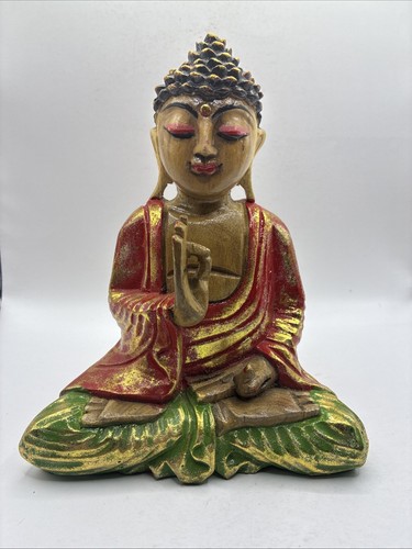 Hand carved wooden - wooden, buddha
