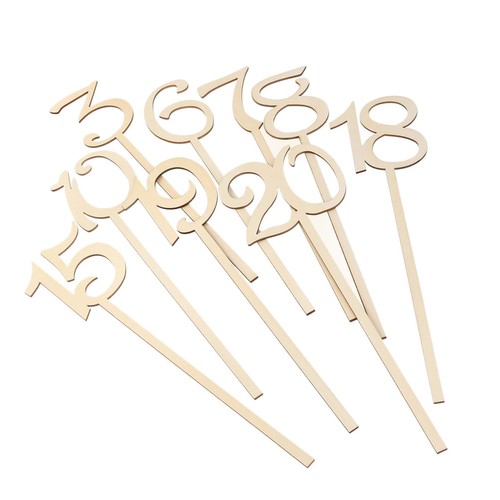 Pcs wooden table number - wooden,