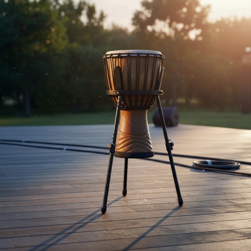 Hand drum stand - hand,