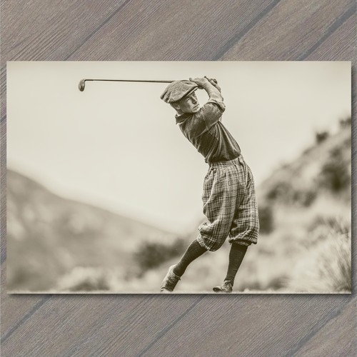 Art print golfer golf - print,