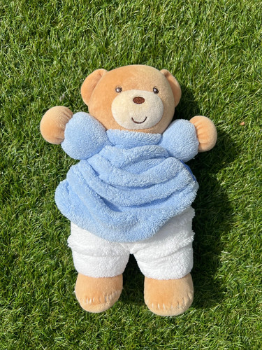 Vintage kaloo beige bear - bear, blue