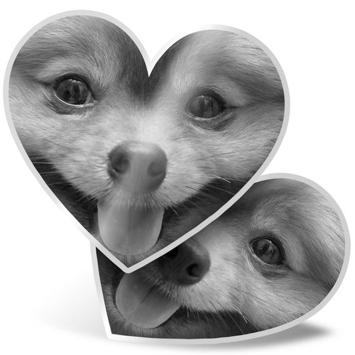Heart stickers bw - 2,