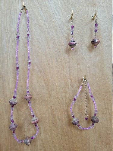 Paper bead piece - bead, 3