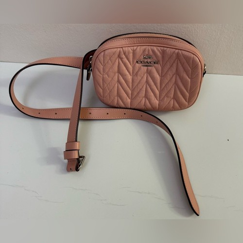 Coach pink quilted convertible - quilted,