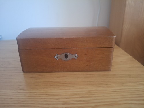 Vintage wooden money box - wooden,