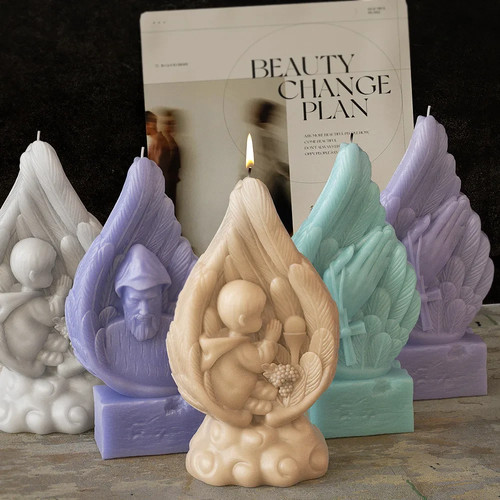 Angel wings silicone candle - wings, &