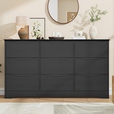 Wooden Dresser with 9 Drawers