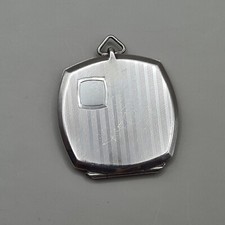 Art Deco Sterling Silver Double Side Locket Pendant By American WEBSTER COMPANY