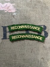 WW2 Reconnaissance Corps Original Shoulder Titles Uniform Removed