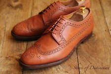 Church's Aden Tan Brown Leather Derby Brogue Shoes UK 9.5 G US 10.5