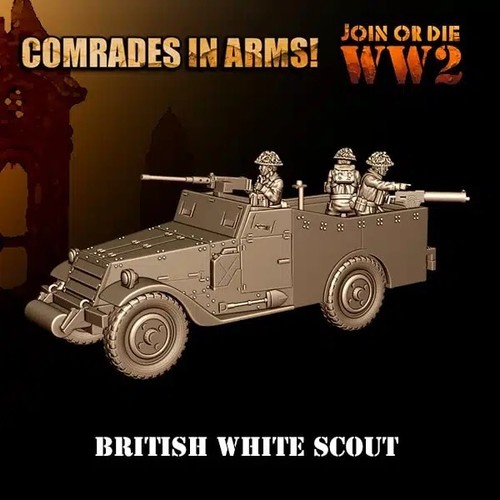 28mm ww2 british m3a1 - m3a1, white