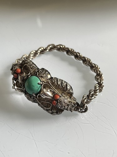 Vintage chinese silver dragon - chinese,