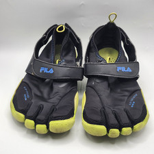 Fila Mens 10 Shoes EZ Slide SkeleToes Water Running 5 Toe Slip Ons Black Hiking