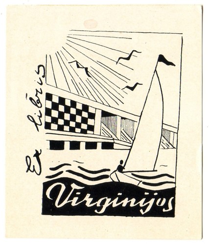 Damijonaityte exlibris - v., damijonaityte: