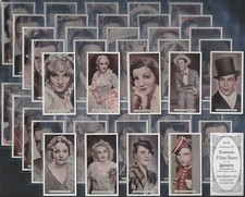 ARDATH-FULL SET- FAMOUS FILM STARS 1934 (50 CARDS) EXCELLENT+++