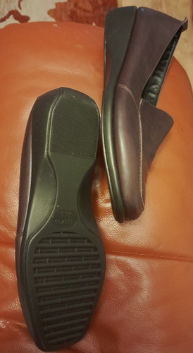 Tlc purple leather rubber sole - purple,