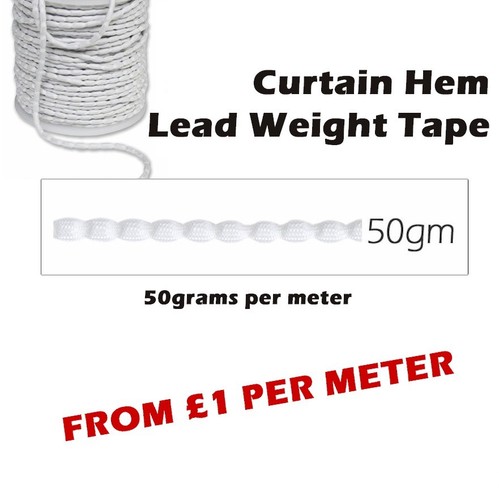Light curtain hem weight tape - curtain,