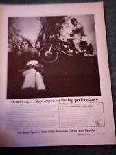 Kvc49  Ephemera 1969 motorbike picture Honda 125cc 