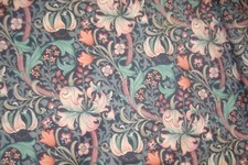 4.5 yds Arthur Sanderson Fabric Golden Lily Minor Indigo Drapery UK 54" x 162"