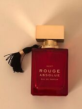 Empty Perfume Bottle NEXT ROUGE ABSOLUE Red Glass Gold Vanity