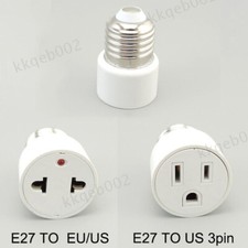 E26 E27 Bulb To US/EU Plug