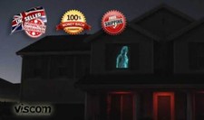 42" Holographic Halloween Rear Projection Film - Transparent - Self Adhesive
