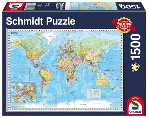 Schmidt spiele world map - schmidt, pq