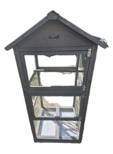 Large wooden aviary bird house - bird,
