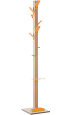 Paperflow Coat Hat Umbrella Stand PECPP.05 Modern Square Design in Orange