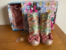 Irregular Choice Golden Years Boots in Original Box with Spare Heel Tips UK 5.5