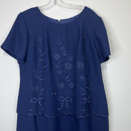 Richards womens 14w navy - r&m,