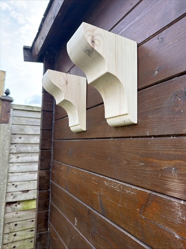 Pair bespoke pinewood - pair, of