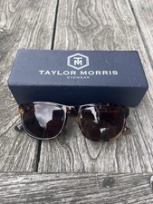 Taylor Morris London Designer Tortoiseshell Sunglasses with Case