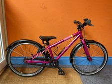 Islabikes Cnoc 20 In Pink Kids Bike With Mudguards And Bottle Cage FULL SERVICE