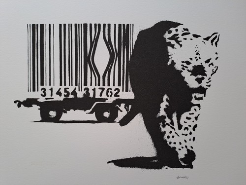 Banksy signed barcode - banksy,