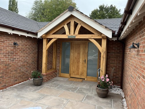 Oak timber porch - oak,
