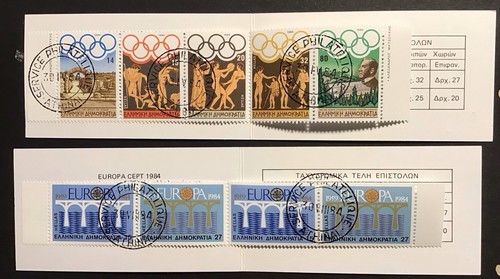 Greece two booklets - two, 1984