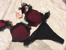 Soleil sucre Bra Set  Black