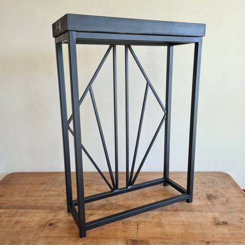 Black art deco side - side, table