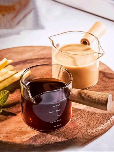 Glass coffee measuring cup - glass,