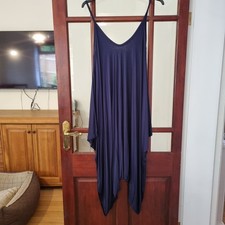 Ladies NEW Harem Romper Playsuit Size 10-18 In Navy Blue