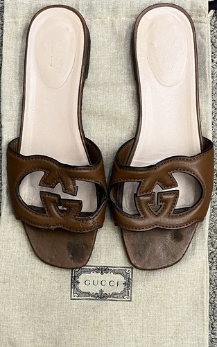 Gucci women brown leather - brown,