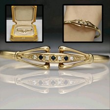 Solid 9ct Gold Torque Bangle