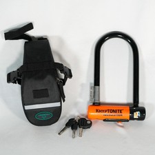 Kryptonite Evolution D Lock Used 3 Keys Comes With A Seat Storage Bag