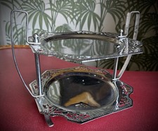 Vintage Two Tier Silver Plate Cake Stand Perfect for Afternoon Tea Or Parties