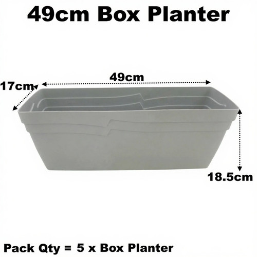 49cm box planter - 49cm,
