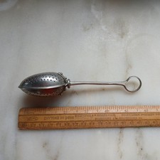 VTG 1920s Pincer Tea Infuser Spoon Loose Leaf Tea, Scissor Style-Stainless Steel