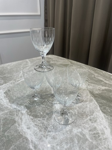 Set vintage cut crystal - 5,
