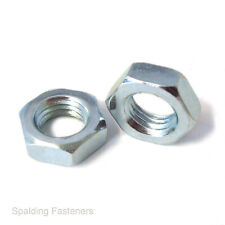 FINE PITCH THREAD HEXAGON HALF / THIN / LOCK NUTS METRIC ZINC PLATED HIGH TENSIL